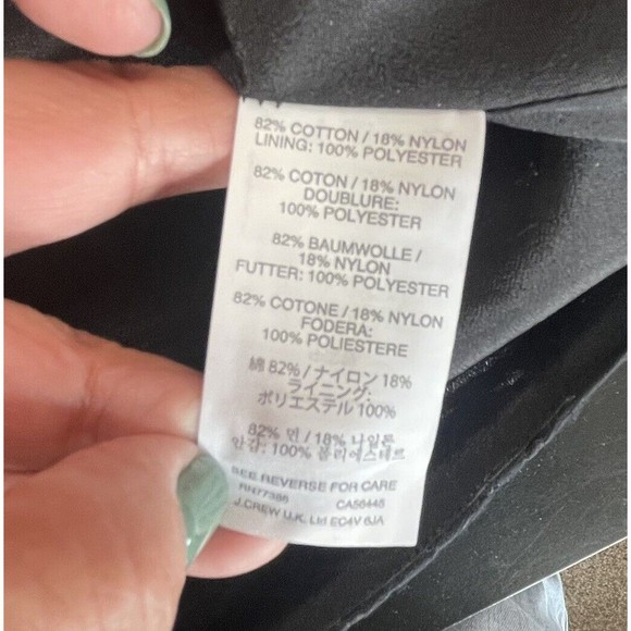 J Crew Dress 4 Textured Eyelet‎ Jacquard Dress Black C9228 Fit And Flare Career - Picture 15 of 16